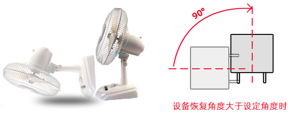 电风扇如何实现跌倒断电保护功能-倾倒保护开关