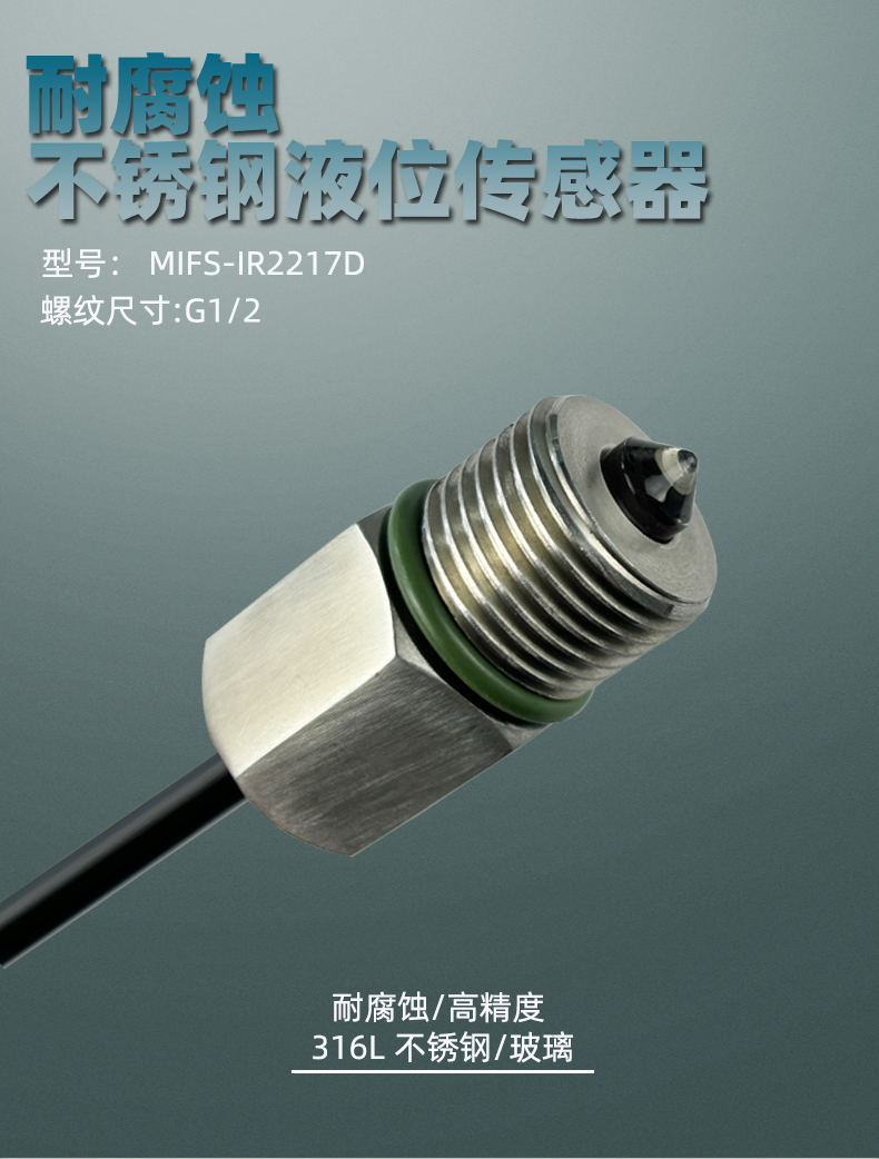 带灯不锈钢液位传感器2217D-L