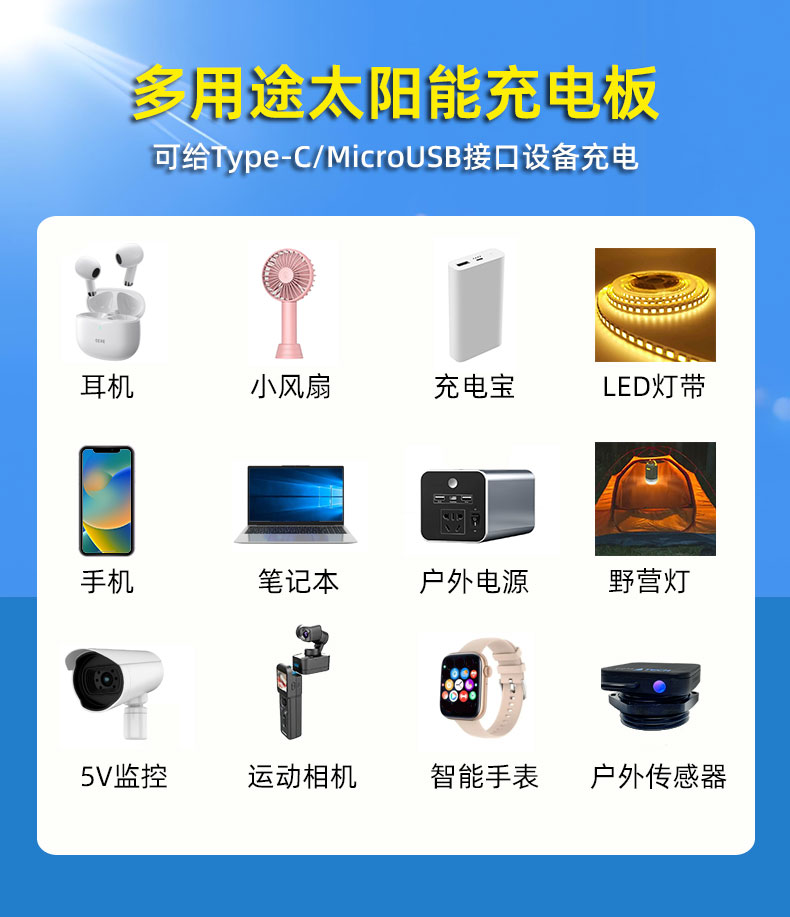 太阳能发电板